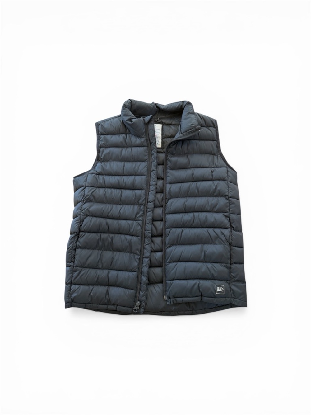 GAP Black Quilted Down-Style Puffer Vest